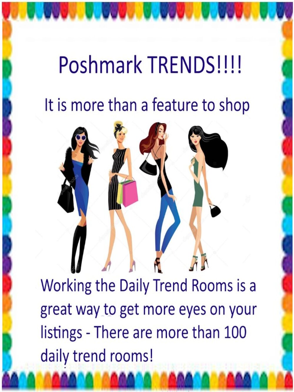 Daily Trend Rooms - Work The Trends That Poshmark is Promoting To Increase Sales